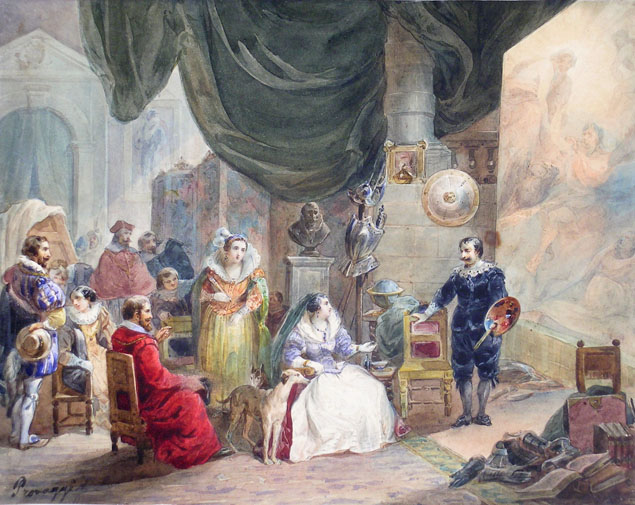 Cesare Provaggi, Rubens in his studio